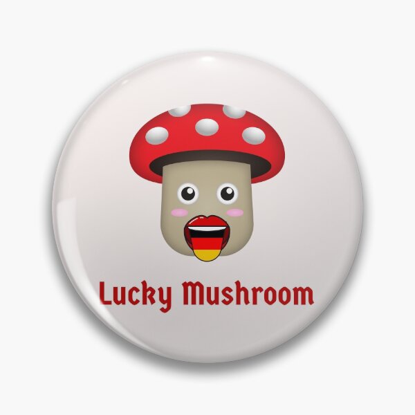 Item preview, Glückspilz Lucky Devil Lucky Mushroom German Wordplay  designed and sold by Time4German.