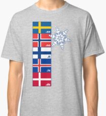 Nordic Cross Flags Classic T-Shirt