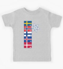 Nordic Cross Flags Kids Tee