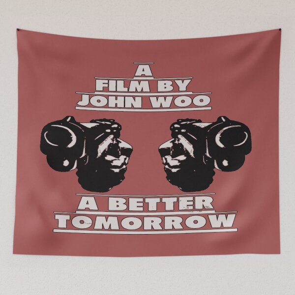 Item preview, A Better Tomorrow Black Outline - Chow  Yun Fat - John Woo - Ti Lung - Hong Kong Action designed and sold by 108dragons.