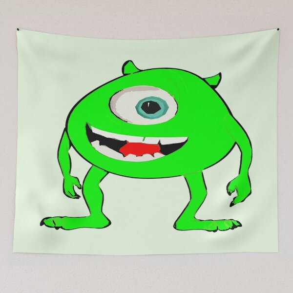 Artikelvorschau, Mike Wazowski Illustration entworfen und verkauft von Custom Crest.