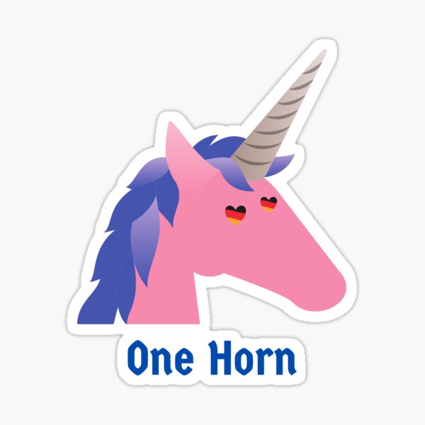 Item preview, Einhorn Unicorn German Heart Eyes Wordplay  designed and sold by Time4German.