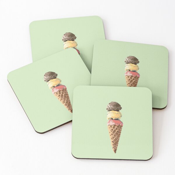 Item preview, Ice cream cone vintage with Raspberry, Mango, and Cocholate  designed and sold by Fakron Jamalin.
