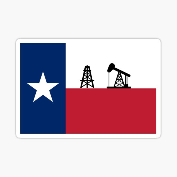 Item preview, Texas Oil and Gas Flag designed and sold by Southwestsky.
