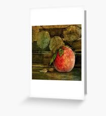 Peach Greeting Card