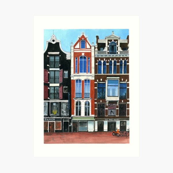 Amsterdam street Impression artistique