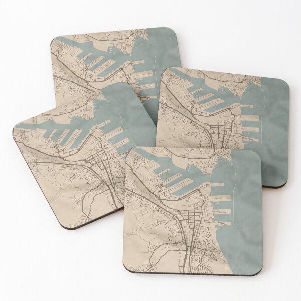 Item preview, Gdynia Sepia Map designed and sold by CPTVDesign.