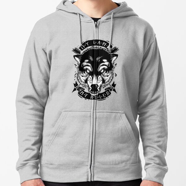 My land my rules Zipped Hoodie