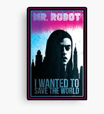 Mr. Robot retro Canvas Print