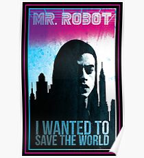 Mr. Robot retro Poster
