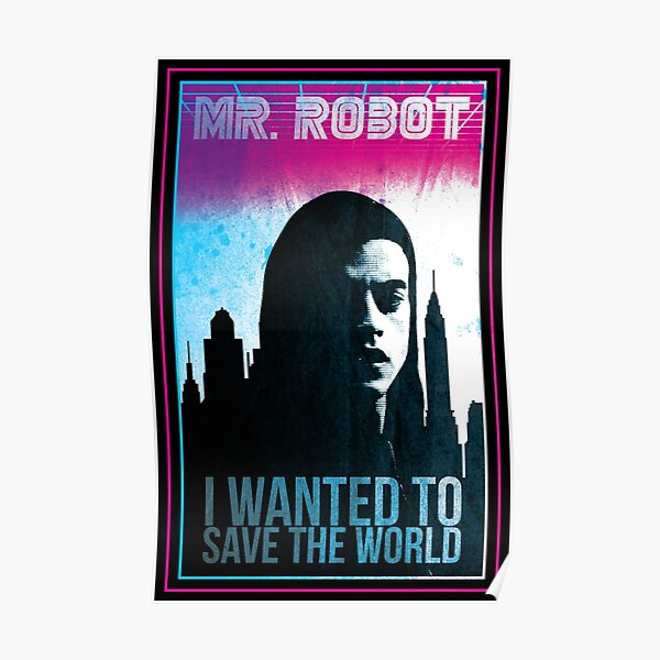 Herr Roboter retro Poster