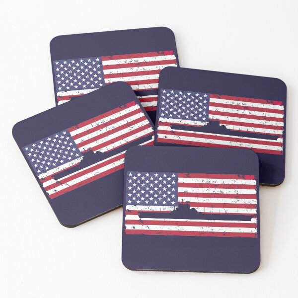Item preview, Naval Ship American Flag 4th Of July Patriotic Warship USA Flags Gift for Men Women Boy Girl Kids designed and sold by BCNDesign.