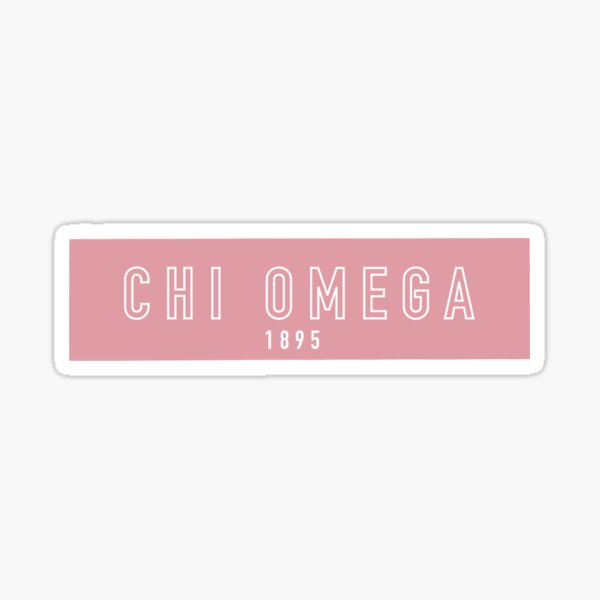 Chi Omega Sticker