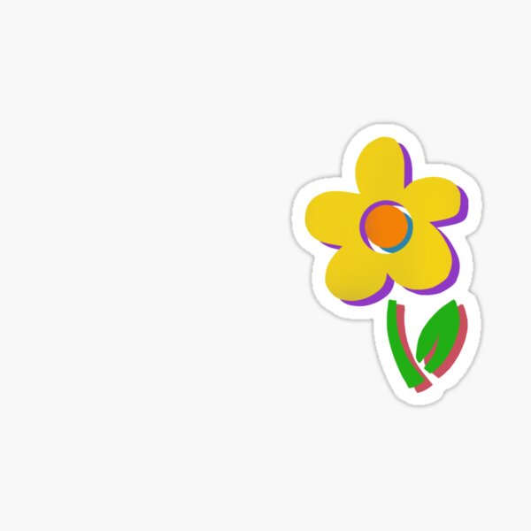 "Flower Logo" Sticker for Sale by mollyfadams Redbubble