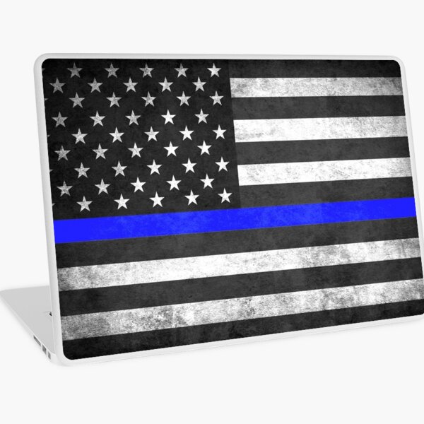 Thin Blue Line Laptop Skin