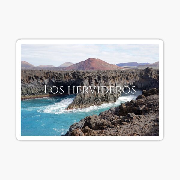 Los Hervideros Lanzarote by SmileMoreAgain Sticker
