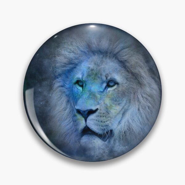 Item preview, Lion sky blue designed and sold by studiobrazuka.
