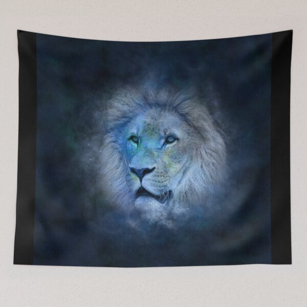Item preview, Lion sky blue designed and sold by studiobrazuka.