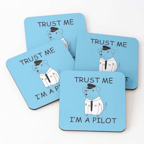 Item preview, Trust me, I'm a pilot dog animal design funny designed and sold by avionbubble.