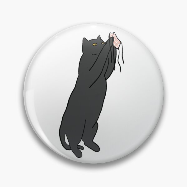 Item preview, Black cat receiving a face mask designed and sold by lawfulchaotic.