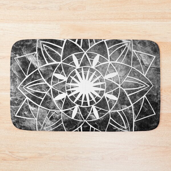 Item preview, Star Mandala on Enigmatic Black Marble #1 #decor #art designed and sold by Anita's & Bella's Art.