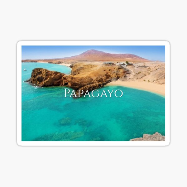 Playas de Papagayo Lanzarote by SmileMoreAgain Sticker