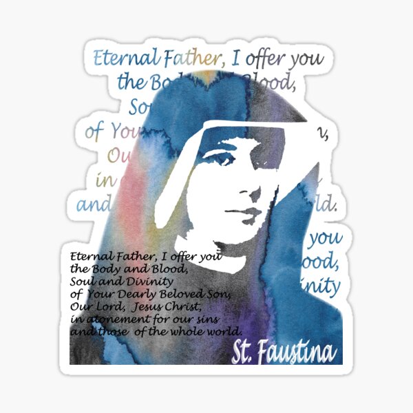 Item preview, Saint Faustina Kowalska 1 designed and sold by neteor.