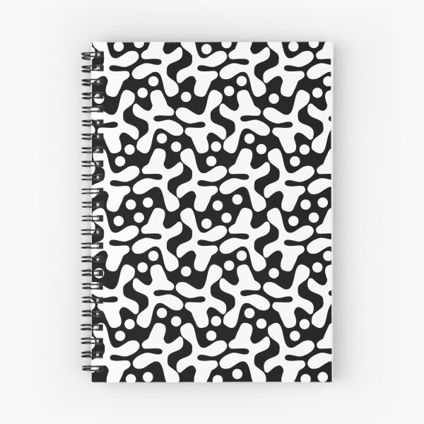 Item preview, Irregular Shapes Pattern 120520 - White on Black designed and sold by Artberry.