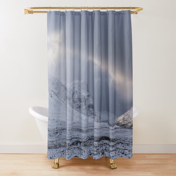 Glen Coe in Winter Scottish Highlands Shower Curtain