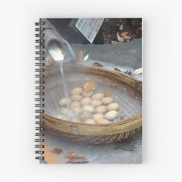 Item preview, Onsen eggs cooking in hot spring water designed and sold by cuisinecat2.