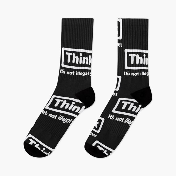 Item preview, Think, illegal, cool saying, do not be stupid designed and sold by Kuma518.