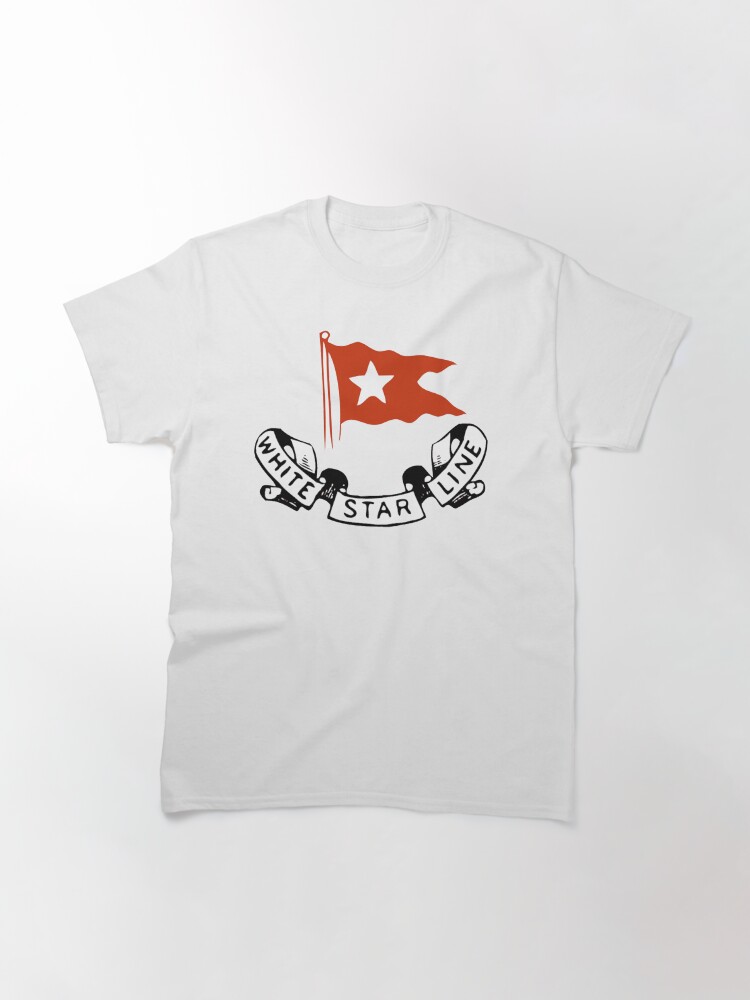 Alternate view of White Star Line, Logo. Titanic. Classic T-Shirt