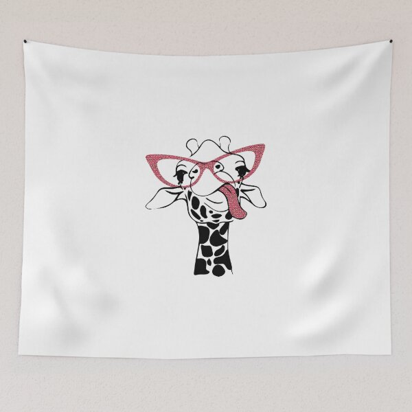 Item preview, Giraffe with Glasses, Colorful Tongue, Cute Gift for Mothers Day, Baby Animal Wearing Sunglasses, Funny Tees for Womans designed and sold by Annona-.