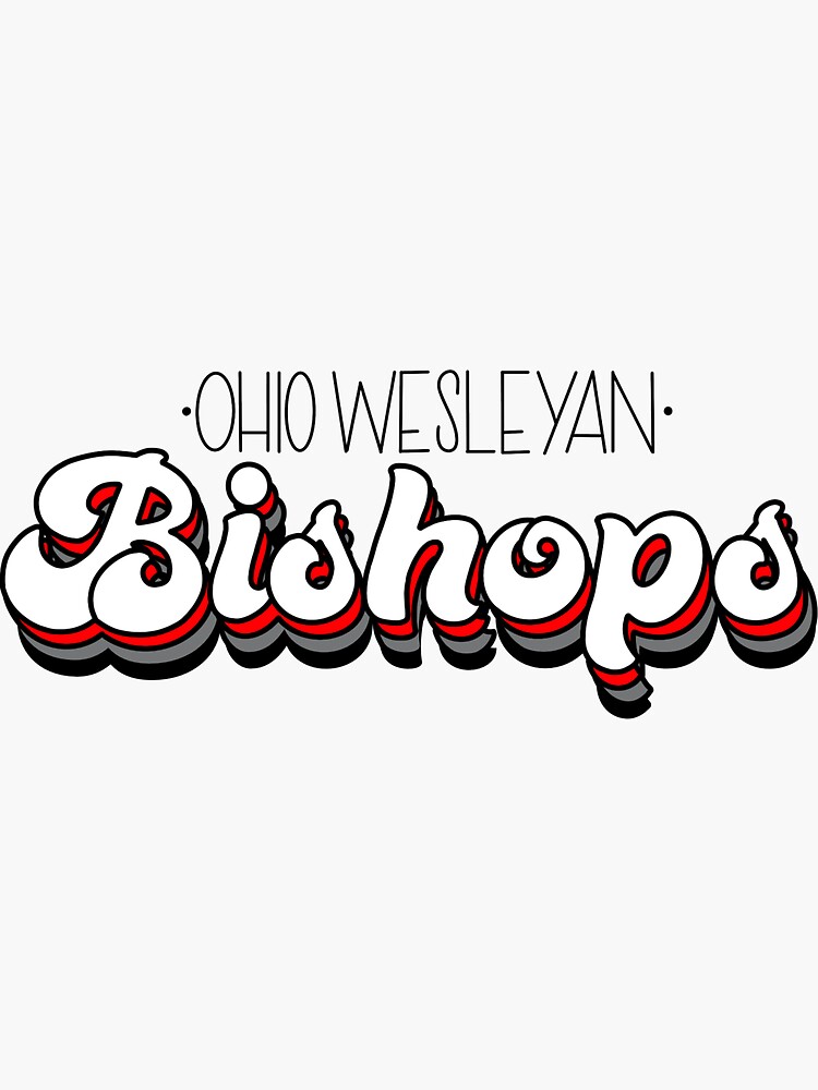 "Ohio Wesleyan Sticker for Sale by ronbonjovi Redbubble