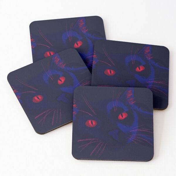 Item preview, Glow-eyed Cat in Darkness designed and sold by lawfulchaotic.