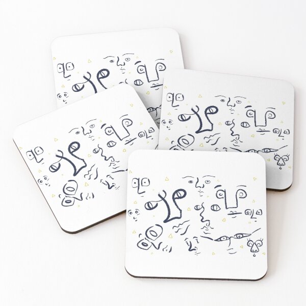 Item preview, Abstract faces  designed and sold by ellishanora.