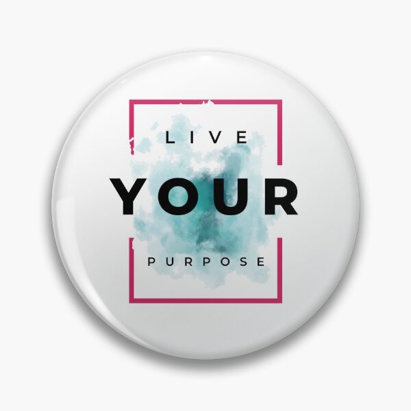 Item preview, Live Your Purpose Blue Watercolor Motivational Affirmation Quote designed and sold by ArianaDagan.