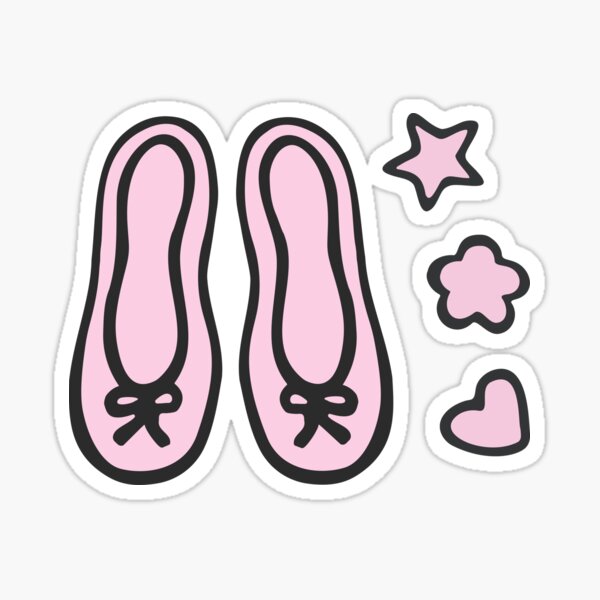 "Ballet Shoes" Sticker by kmoblenes Redbubble