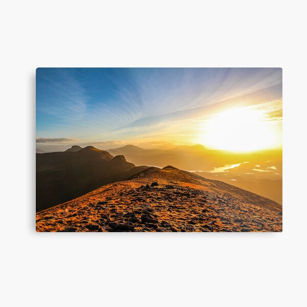 Afternoon Light - Quinag Metal Print