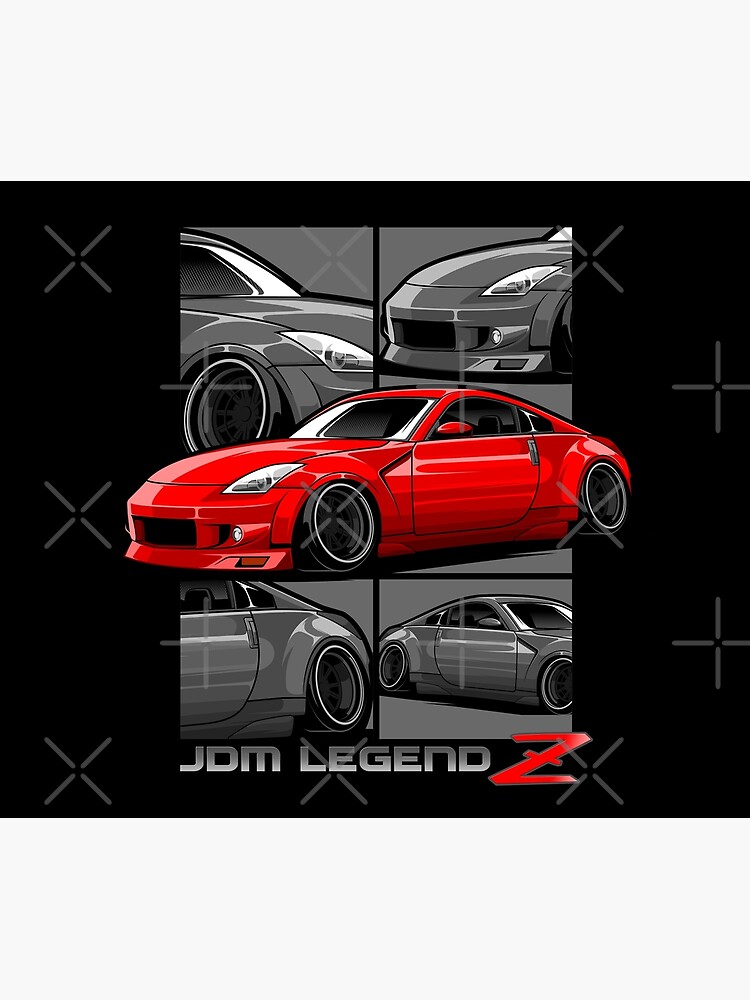 350Z, Fairlady Z, Z33, JDM Legend Z, Japanese Sports Car Duvet Cover for  Sale by 365CarMods Official