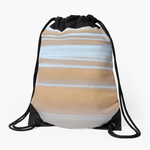 Beach stripes Drawstring Bag