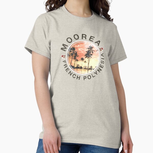 Item preview, Moorea Polynésie française Rétro Coucher de soleil Vintage designed and sold by IronEcho.
