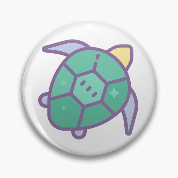 Item preview, green and purple turtle designed and sold by meaghanstjean.