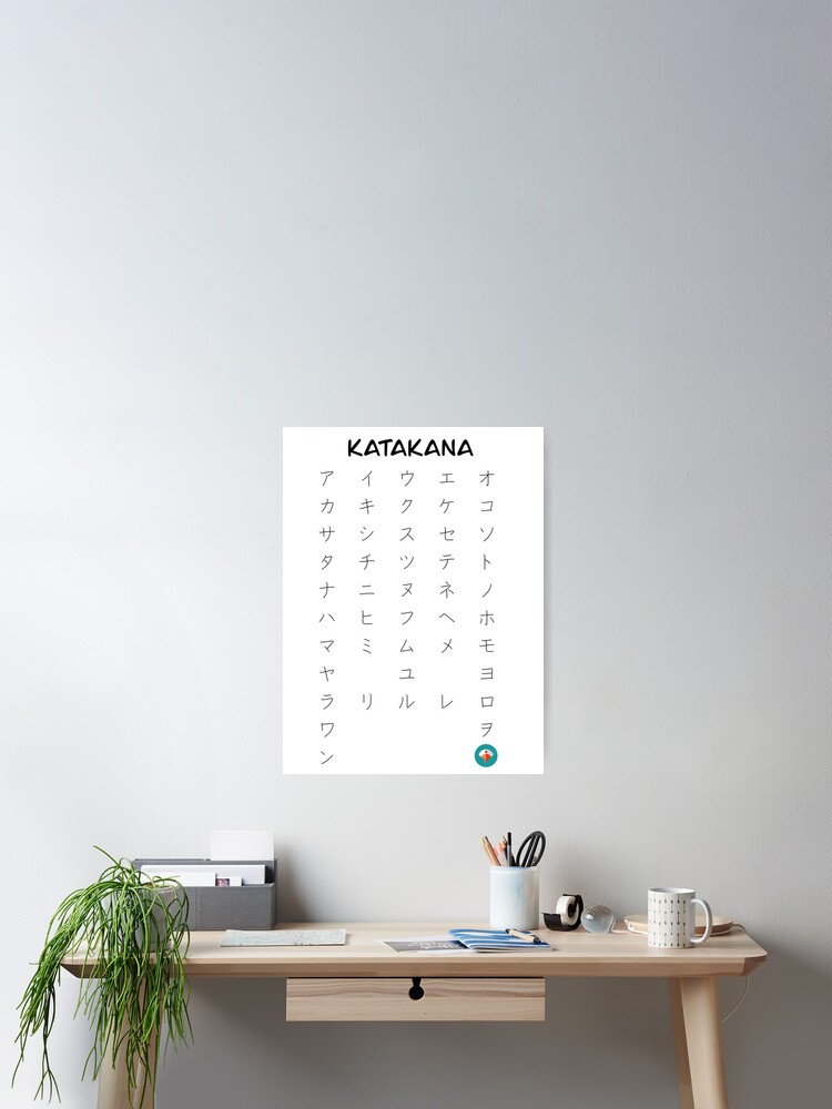 Katakana Poster By Yoteformo Redbubble
