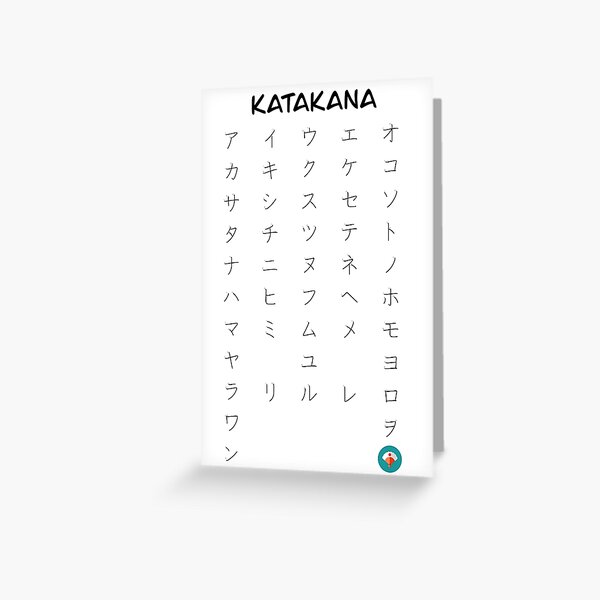 Katakana, para que no se te olvide más Tarjetas de felicitación