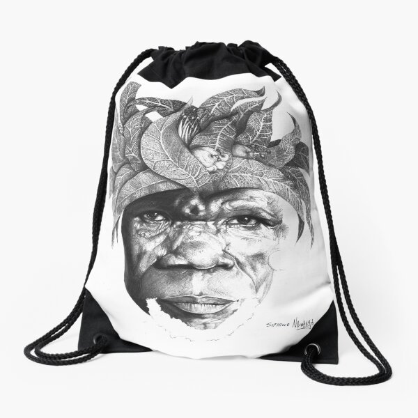 The Original Sunman - By Siphiwe Ngwenya Drawstring Bag