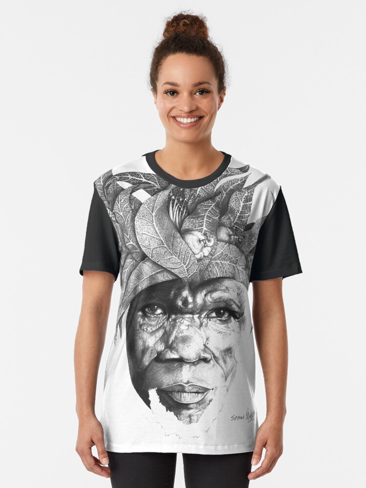 Thumbnail 2 of 5, Graphic T-Shirt, The Original Sunman - By Siphiwe Ngwenya designed and sold by Maboneng.