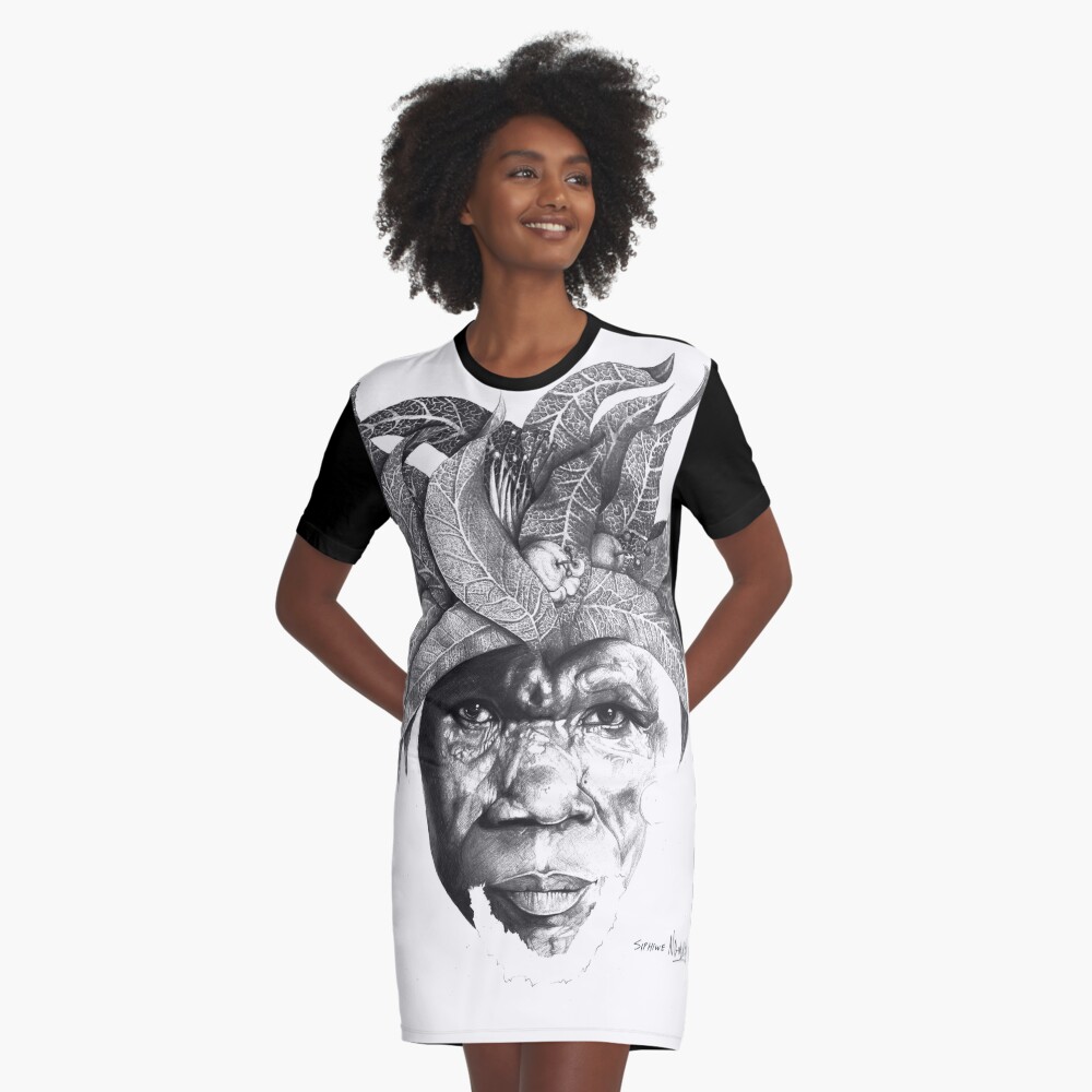Item preview, Graphic T-Shirt Dress designed and sold by Maboneng.