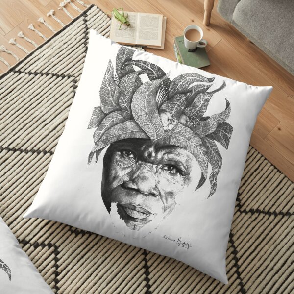 The Original Sunman - By Siphiwe Ngwenya Floor Pillow