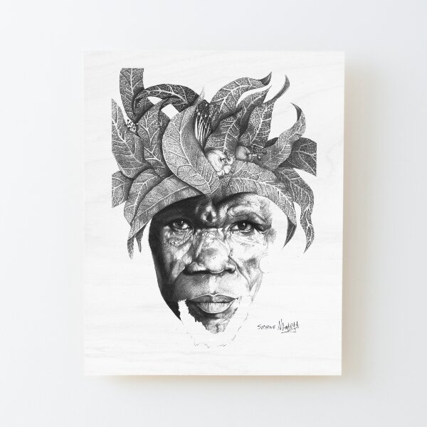 The Original Sunman - By Siphiwe Ngwenya Wood Mounted Print